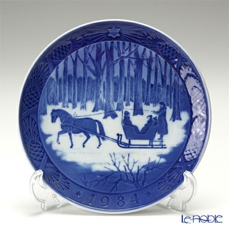 ロイヤルコペンハーゲン（Royal Copenhagen） イヤープレート 1984年／昭和59年 「ジングルベル」