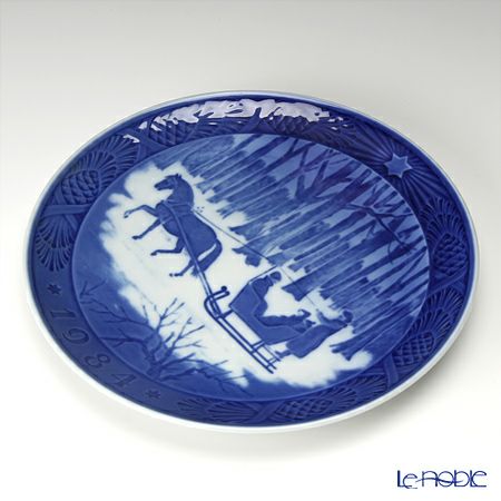 ロイヤルコペンハーゲン（Royal Copenhagen） イヤープレート 1984年／昭和59年 「ジングルベル」