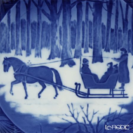 ロイヤルコペンハーゲン（Royal Copenhagen） イヤープレート 1984年／昭和59年 「ジングルベル」