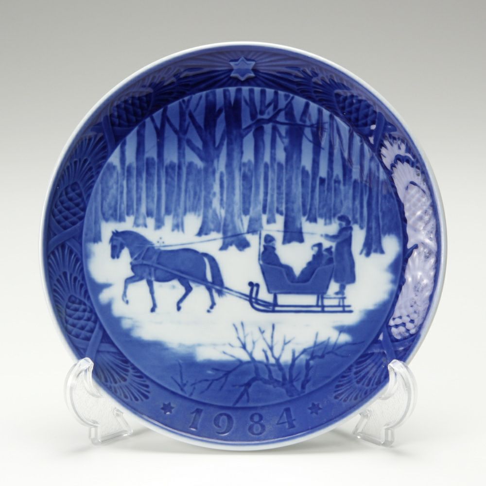ロイヤルコペンハーゲン（Royal Copenhagen） イヤープレート 1984年／昭和59年 「ジングルベル」