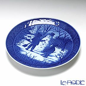 ロイヤルコペンハーゲン（Royal Copenhagen） イヤープレート 1985年／昭和60年 「雪だるま」