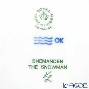 ロイヤルコペンハーゲン（Royal Copenhagen） イヤープレート 1985年／昭和60年 「雪だるま」