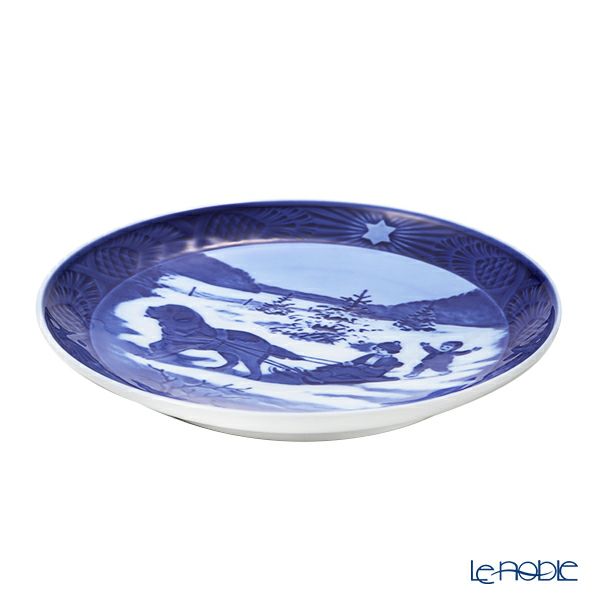 ロイヤルコペンハーゲン（Royal Copenhagen） イヤープレート 1986年／昭和61年 「冬休み」