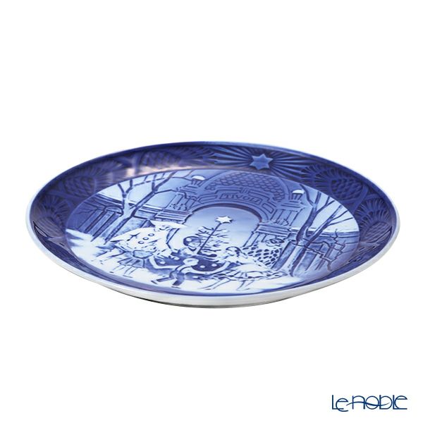 ロイヤルコペンハーゲン（Royal Copenhagen） イヤープレート 1990年／平成2年 「チボリのクリスマス」