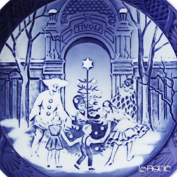 ロイヤルコペンハーゲン（Royal Copenhagen） イヤープレート 1990年／平成2年 「チボリのクリスマス」