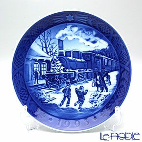 ロイヤルコペンハーゲン（Royal Copenhagen） イヤープレート 1993年／平成5年 「クリスマスのお客様」