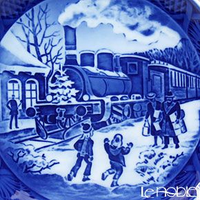 ロイヤルコペンハーゲン（Royal Copenhagen） イヤープレート 1993年／平成5年 「クリスマスのお客様」