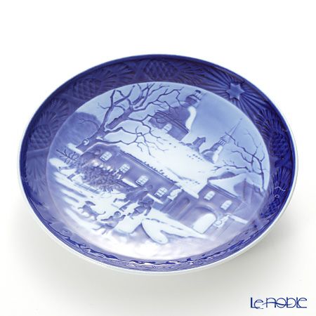 ロイヤルコペンハーゲン（Royal Copenhagen） イヤープレート 1995年／平成7年 「マナーハウスでのクリスマス」