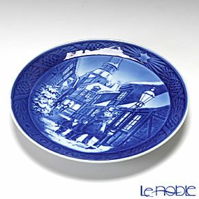 ロイヤルコペンハーゲン（Royal Copenhagen） イヤープレート 1996年／平成8年 「街灯をともす頃」