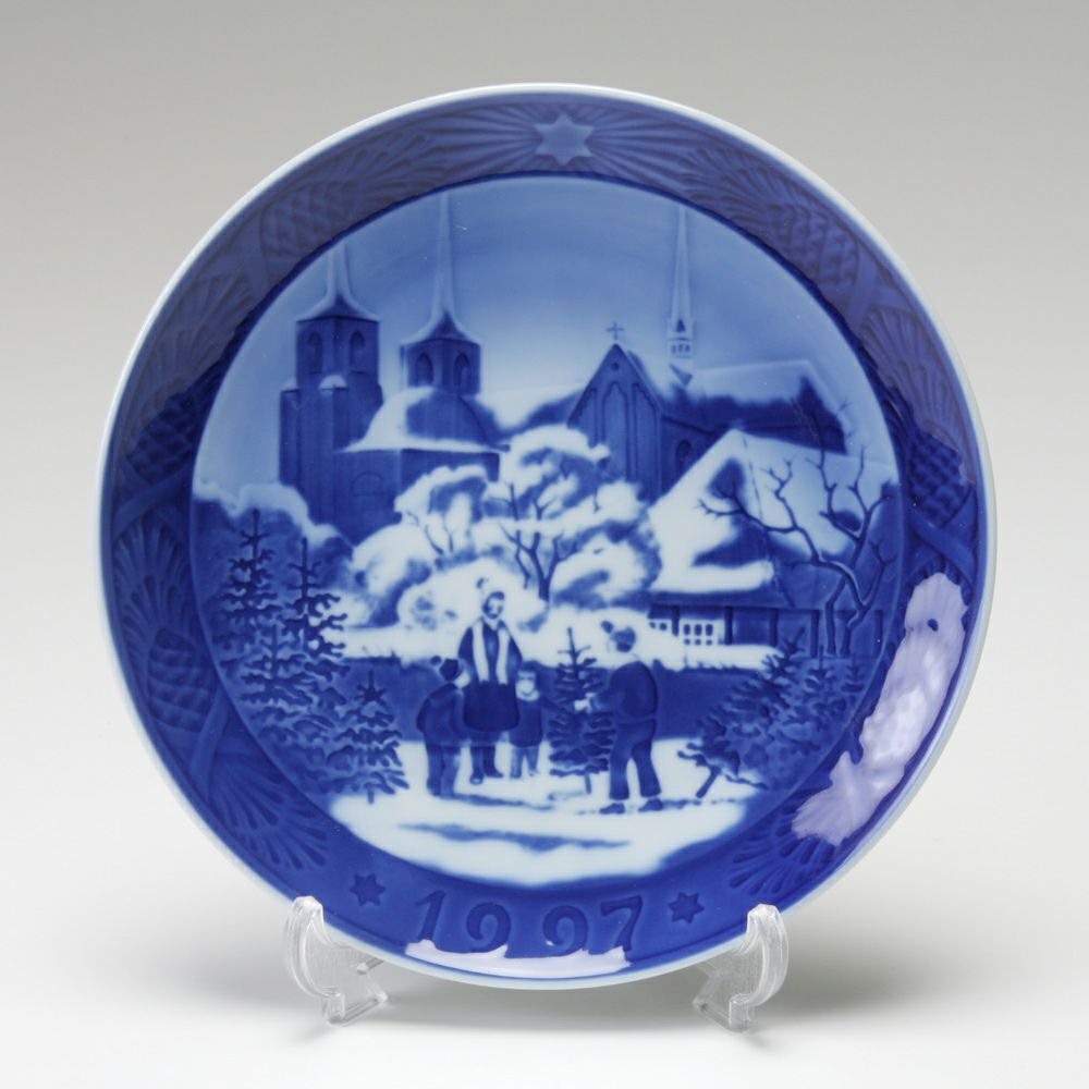 ロイヤルコペンハーゲン（Royal Copenhagen） イヤープレート 1997年／平成9年 「ロスキレ大聖堂」
