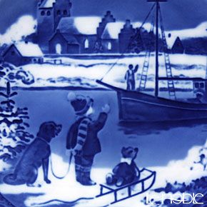 ロイヤルコペンハーゲン（Royal Copenhagen） イヤープレート 1998年／平成10年 「Welcome Home」