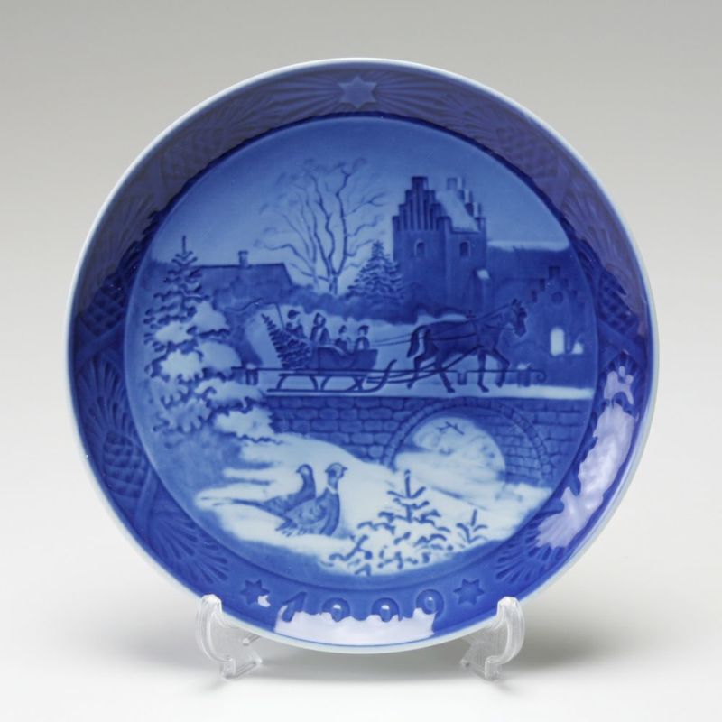 ロイヤルコペンハーゲン（Royal Copenhagen） イヤープレート 1999年／平成11年 「The Sleigh Ride」