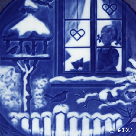 ロイヤルコペンハーゲン（Royal Copenhagen） イヤープレート 2001年／平成13年 「Wathing the Bird」