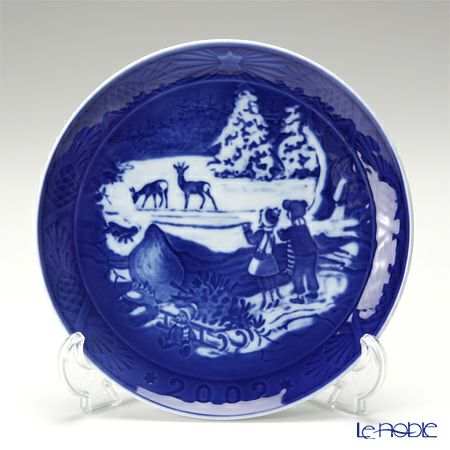 ロイヤルコペンハーゲン（Royal Copenhagen） イヤープレート 2002年／平成14年 「Winter in the Forest」