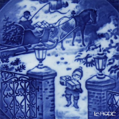 ロイヤルコペンハーゲン（Royal Copenhagen） イヤープレート 2003年／平成15年 「Seasons Greetings」