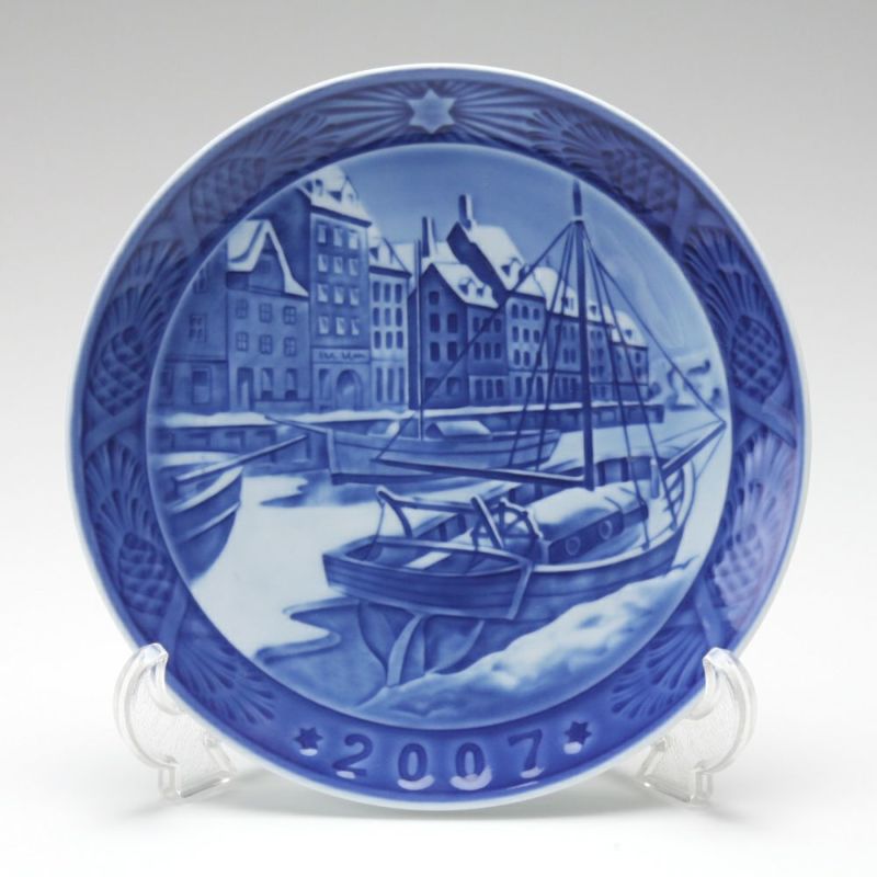 ロイヤルコペンハーゲン（Royal Copenhagen） イヤープレート 2007年／平成19年 「Christmas in Nyhavn」