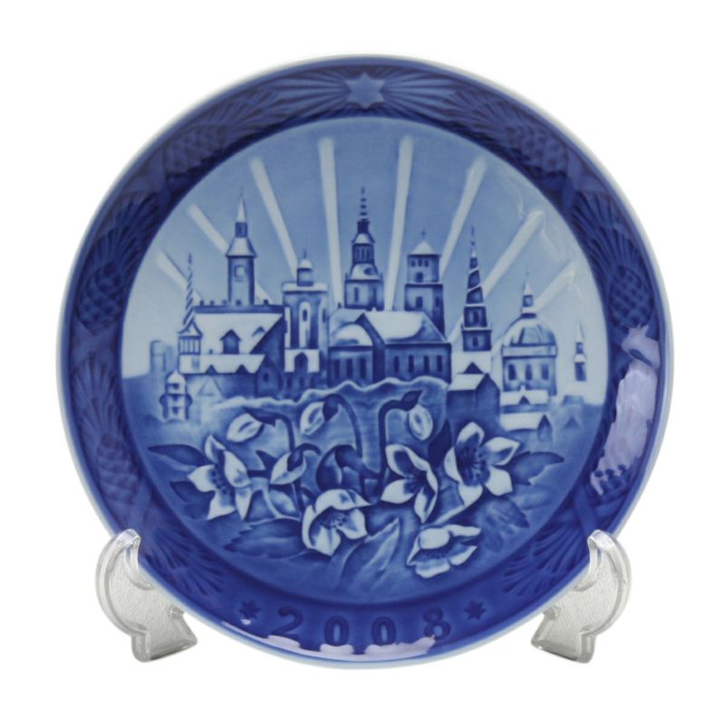 ロイヤルコペンハーゲン（Royal Copenhagen） イヤープレート 2008年／平成20年 「Copenhagen Christmas」
