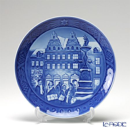 ロイヤルコペンハーゲン（Royal Copenhagen） イヤープレート 2009年／平成21年 「Christmas at Amagertorv」