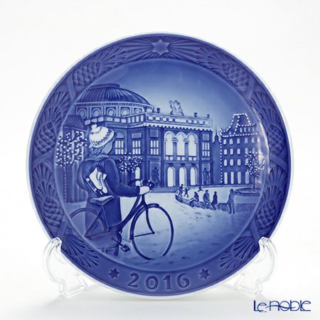 ロイヤルコペンハーゲン（Royal Copenhagen） イヤープレート 2016年／平成28年 「ICE SKATING IN COPENHAGEN」