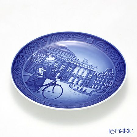 ロイヤルコペンハーゲン（Royal Copenhagen） イヤープレート 2016年／平成28年 「ICE SKATING IN COPENHAGEN」