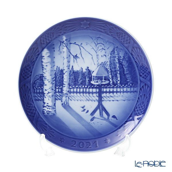 ロイヤルコペンハーゲン（Royal Copenhagen） イヤープレート 2021年／令和3年 「WINTER IN THE GARDEN」 1901121／1057622