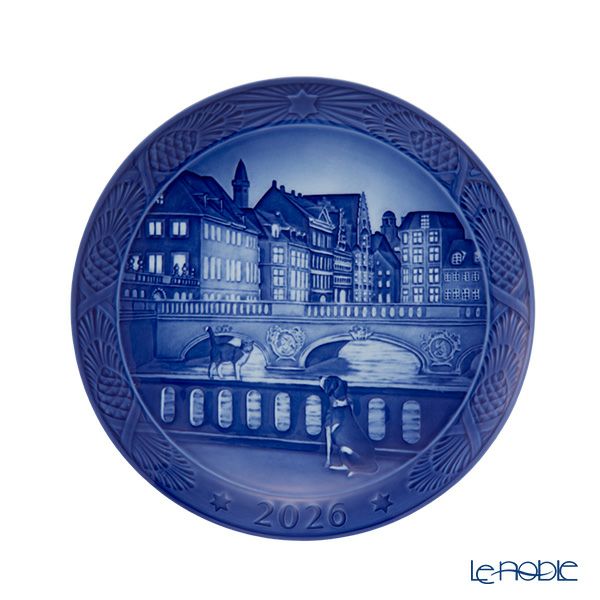 ロイヤルコペンハーゲン（Royal Copenhagen） イヤープレート 18cm 2026年／令和8年 イヤープレート The Marble Bridge マーブルブリッジ