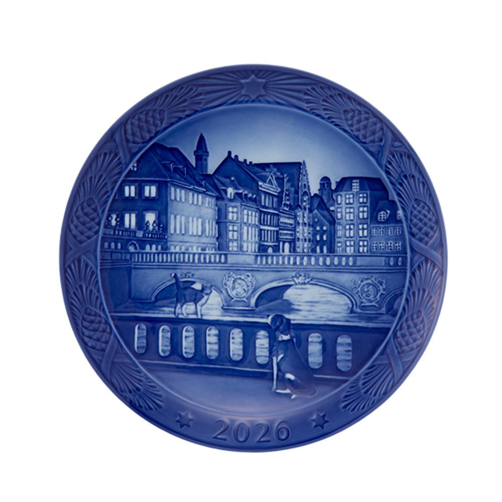 ロイヤルコペンハーゲン（Royal Copenhagen） イヤープレート 18cm 2026年／令和8年 イヤープレート The Marble Bridge マーブルブリッジ