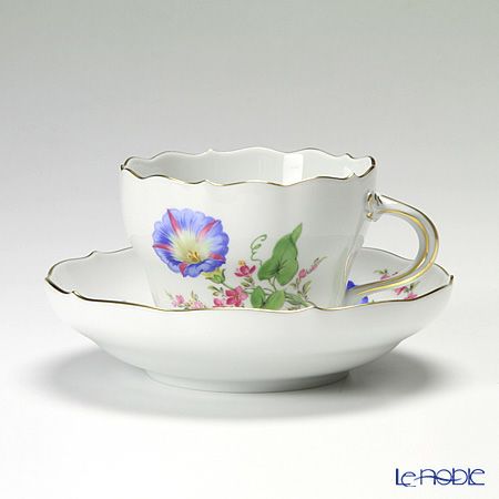 マイセン（Meissen） ビンテージフラワー2 04c002／00582 コーヒーカップ＆ソーサー 200ml ヒルガオ