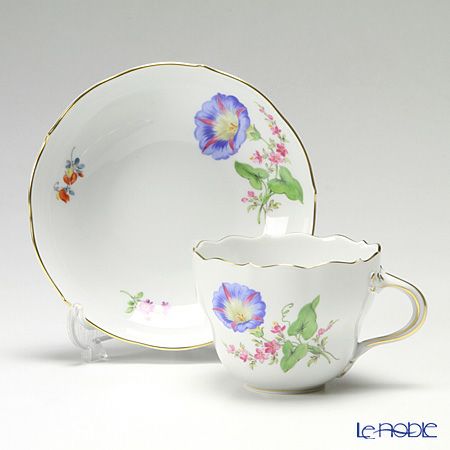 マイセン（Meissen） ビンテージフラワー2 04c002／00582 コーヒーカップ＆ソーサー 200ml ヒルガオ