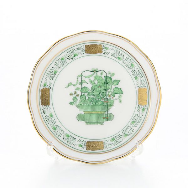 ヘレンド 清の花籠 00341-0-00 コースター10cm