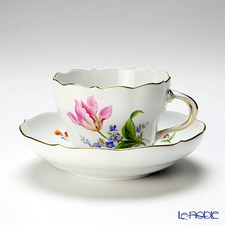 マイセン（Meissen） ビンテージフラワー2 コーヒーカップ＆ソーサー 200ml チューリップ 04c006／00582