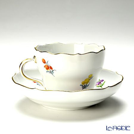 マイセン（Meissen） ビンテージフラワー2 コーヒーカップ＆ソーサー 200ml チューリップ 04c006／00582