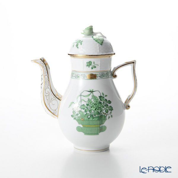 ヘレンド 清の花籠 CN 00614-0-09 モカポット（ローズ） 600ml