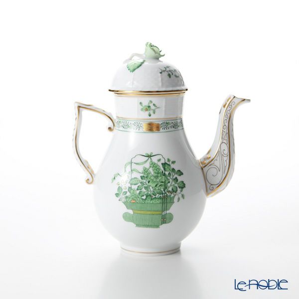 ヘレンド 清の花籠 CN 00614-0-09 モカポット（ローズ） 600ml