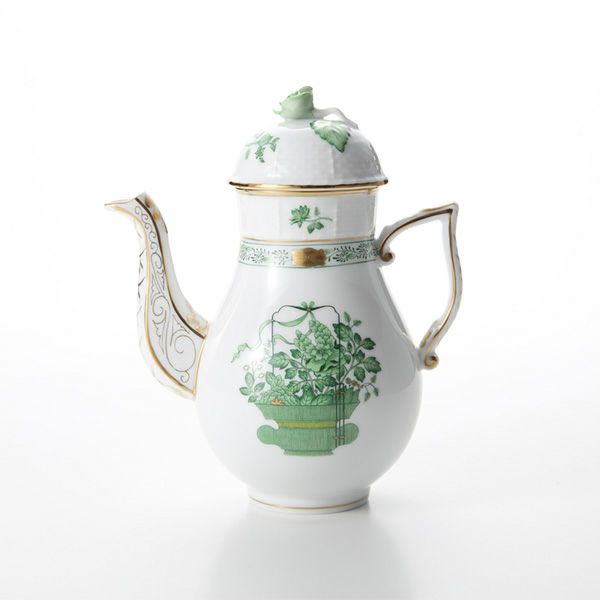 ヘレンド 清の花籠 CN 00614-0-09 モカポット（ローズ） 600ml