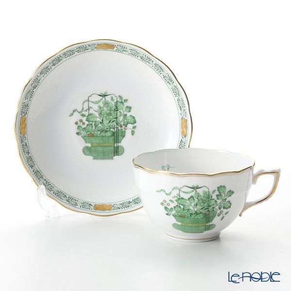 ヘレンド 清の花籠 CN 00701-0-00 モーニングカップ＆ソーサー 250ml