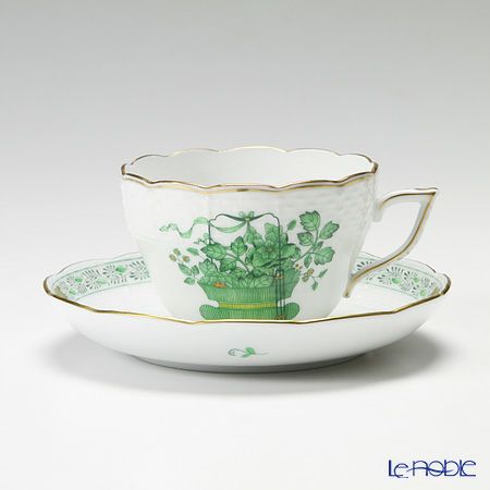 ヘレンド 清の花籠 CN 00730-0-00 ティーカップ＆ソーサー（兼用） 200ml