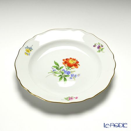 マイセン（Meissen） ベーシックフラワー（二つ花） 040110／00501／30 プレート 18cm Motiv No.30 クジャク草