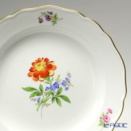 マイセン（Meissen） ベーシックフラワー（二つ花） 040110／00501／30 プレート 18cm Motiv No.30 クジャク草