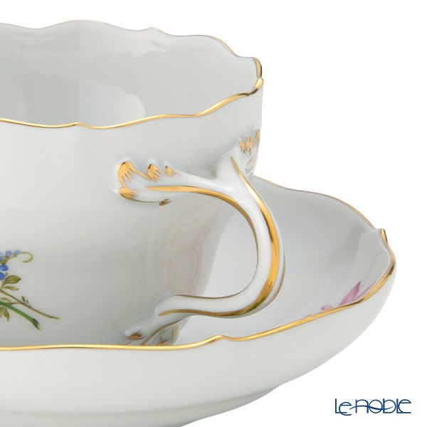 マイセン（Meissen） ベーシックフラワー（二つ花） コーヒーカップ＆ソーサー 200ml オダマキ 040110／00582／02