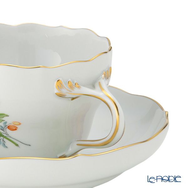 マイセン（Meissen） ベーシックフラワー（二つ花） コーヒーカップ＆ソーサー 200ml アスター 040110／00582／03