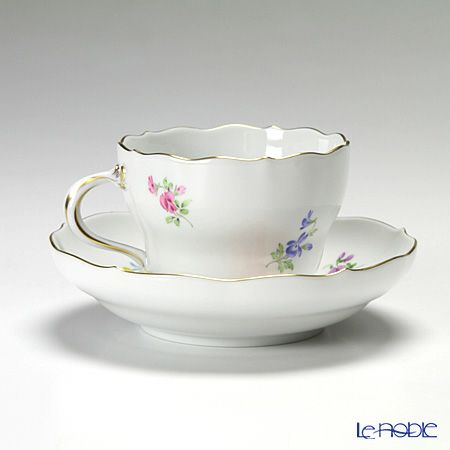 マイセン（Meissen） ベーシックフラワー（二つ花） 040110／00582／20 コーヒーカップ＆ソーサー 200ml Motiv No.20 ラナンキュラス