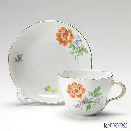 マイセン（Meissen） ベーシックフラワー（二つ花） 040110／00582／20 コーヒーカップ＆ソーサー 200ml Motiv No.20 ラナンキュラス