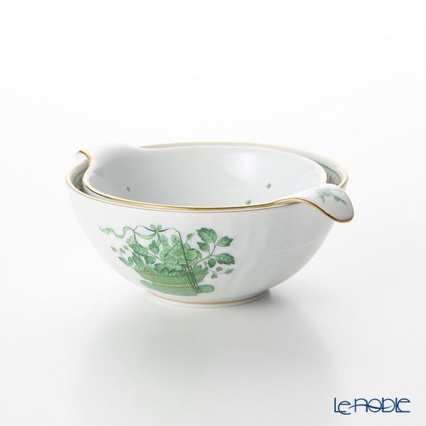 ヘレンド 清の花籠 CN 01453／01454 ティーストレーナー／ボウル