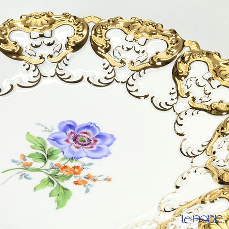 マイセン（Meissen） 040199／54m02／01 飾り皿（二つ花） 27cm Motiv No.1 アネモネ