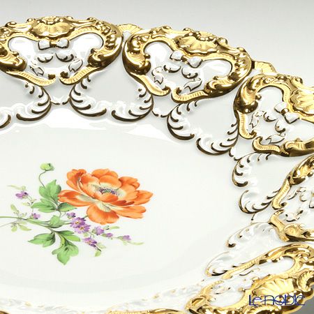 マイセン（Meissen） 040199／54m02／20 飾り皿（二つ花） 27cm Motiv No.20 ラナンキュラス