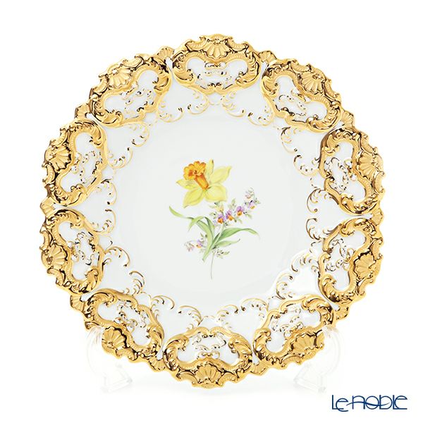 マイセン（Meissen） 040199／54101（54m02）／26 飾り皿（二つ花） 27cm Motiv No.26 スイセン