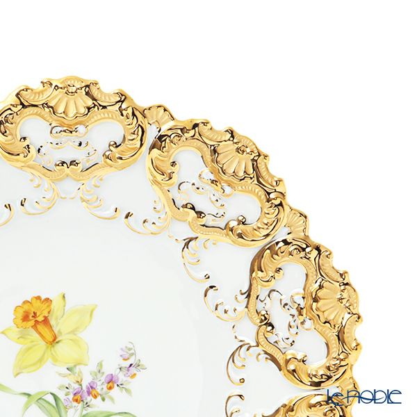 マイセン（Meissen） 040199／54101（54m02）／26 飾り皿（二つ花） 27cm Motiv No.26 スイセン