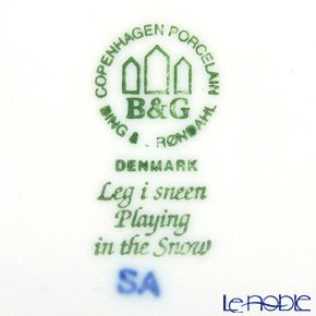 ビングオーグレンダール（Bing＆Grondahl） イヤープレート 2001年 「Playing the Snow」