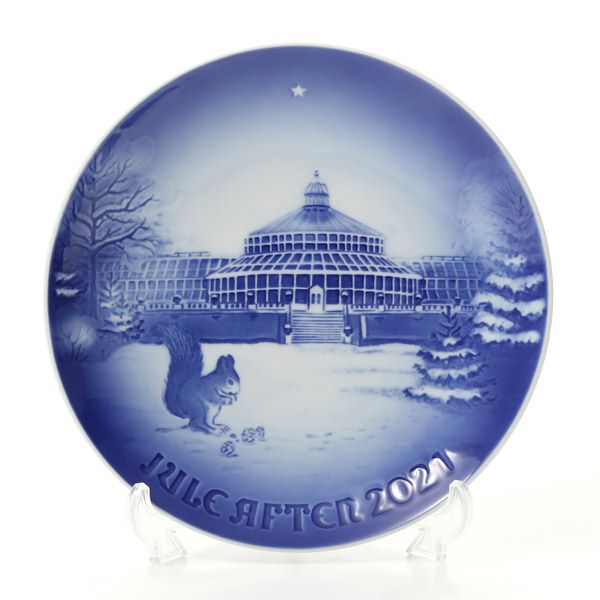 ビングオーグレンダール（Bing＆Grondahl） イヤープレート／クリスマスプレート 植物園 2021年／令和3年